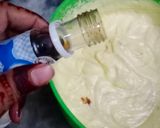 A picture of step 4 of Marbel cake 🎂🎂.