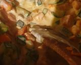 Une image de l'étape 5 de Gratin courgettes patates douce et bacon.