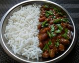 A picture of step 4 of Rice and Beans #4weekchallenge.