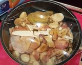 รูปขั้นตอนการทำที่ 3 ของ ไก่เห็ดเกี่ยมฉ่ายนึ่งยาจีน