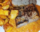 Foto del paso 6 de la receta: Tapa de asado +papas al horno+ salsa de morrón y ajo