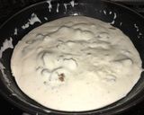 Foto del paso 4 de la receta: Espaguetis con nata, champiñones y cebolla crujiente