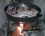 Foto del paso 3 de la receta: Pollo al disco (a leña)