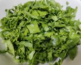 A picture of step 2 of Palak aloo chana dal sabzi.