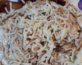 A picture of step 3 of Bits of Gammon and Cheesy Eggs.