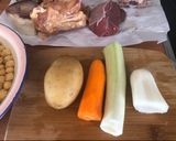 A picture of step 2 of Cocido Madrileño (with Ninja Foodi or Instant Pot).
