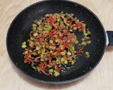 Pas rețetă Paste (Fregula) cu vinete și ardei 5 fotografie