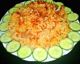 A picture of step 9 of Mutton biryani.