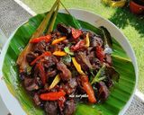 Foto langkah ke 3 dari resep Oseng Mercon Hati Ampla.