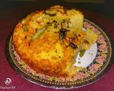 A picture of step 5 of Khaman Dhokla.