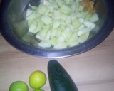 A picture of step 1 of Sweet melon and cucumber.