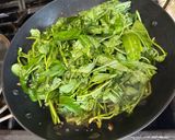 A picture of step 7 of Adobong Kangkong (water spinach).
