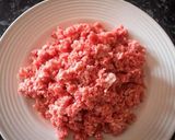 A picture of step 1 of Beef veg burger.