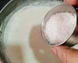 A picture of step 2 of Fruit Custard.