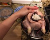 A picture of step 5 of Korean ginseng chicken soup 🥣.