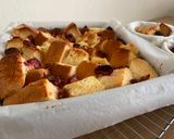 A picture of step 5 of Strawberry Condensed Milk Bread Pudding.
