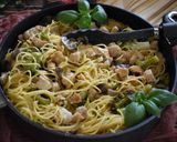 Spaghetti z kurczakiem i brokułem krok przepisu 6 zdjęcie