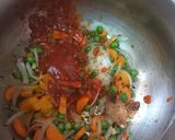 A picture of step 2 of Paneer pulao.