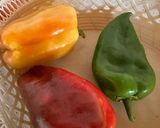 A picture of step 2 of Eggplant peppers and tomatoes.