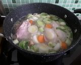 A picture of step 1 of Sig's Carrot and Leek Soup.