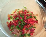 A picture of step 7 of Pasta Salad with Smoked Salmon and Lemon-Marinated Zucchini.