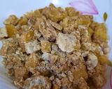 A picture of step 2 of Jaggery rice.