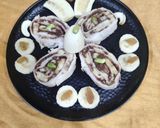 A picture of step 9 of Choco Banana Swiss Roll.