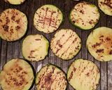 A picture of step 1 of Swordfish with zucchini.