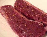 A picture of step 3 of Sirloin Steak, Sweet Peppers & Asparagus Tips.