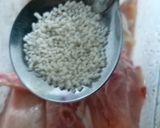 Hình bước làm 1 của món Gà chiên mắm tỏi