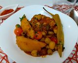 Une image de l'étape 10 de Tajine marocain au poulet, légumes et olives.