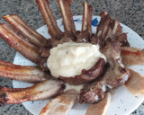 Foto del paso 6 de la receta: Corona de costilla con puré de queso