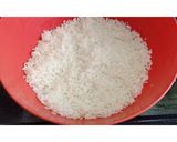 A picture of step 1 of Chicken Schezwan Fried Rice.