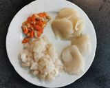 Foto del paso 2 de la receta: Lasaña de Wonton rellena de Vieiras y Cigalas con bechamel