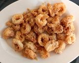 Foto langkah ke 7 dari resep Cumi goreng Tepung Crispy tanpa Telur.