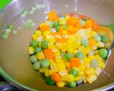 Hình bước làm 3 của món Súp tóc tiên óc heo,thanh cua và tôm