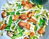 Foto langkah ke 4 dari resep Cah toge ikan asin talang.