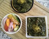 A picture of step 11 of Methi palak aloo.