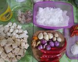 Foto langkah ke 1 dari resep 43. Botok Udang Tahu Tempe.