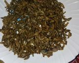 A picture of step 3 of Fried omena with ugali#authormarathon.