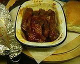A picture of step 4 of Tex's Easy Bourbon BBQ Ribs & Beans 🐷🍷.