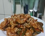 Foto langkah ke 4 dari resep Tumis Ayam Paprika (Saus Yakiniku).