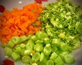 Hình bước làm 1 của món Cơm Chiên Tôm Trứng