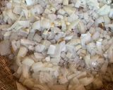 Foto del paso 1 de la receta: BERENJENAS, ACEITUNAS Y JAMÓN PARA ACOMPAÑAR PASTAS 🍆🍜🥓🍝🫒🍜