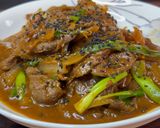 A picture of step 9 of Spicy Korean Stir-Fried Beef.