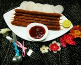 A picture of step 9 of Pumkin alu ke spice chap kabab.