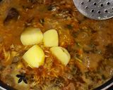 A picture of step 3 of Mutton biryani.