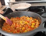A picture of step 8 of Cuban-Style Picadillo.