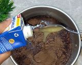 Foto langkah ke 1 dari resep Kue Coklat Lumer _ CHOCOLATE MOUSSE CAKE.