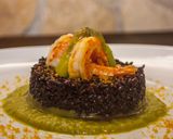 Foto del passaggio 7 della ricetta Riso venere con mazzancolle, bottarga e asparagi